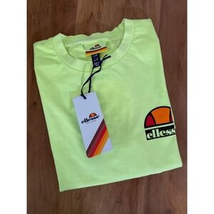 Ellesse Men's T-Shirt‎ Yellow with logo Size M  NWT